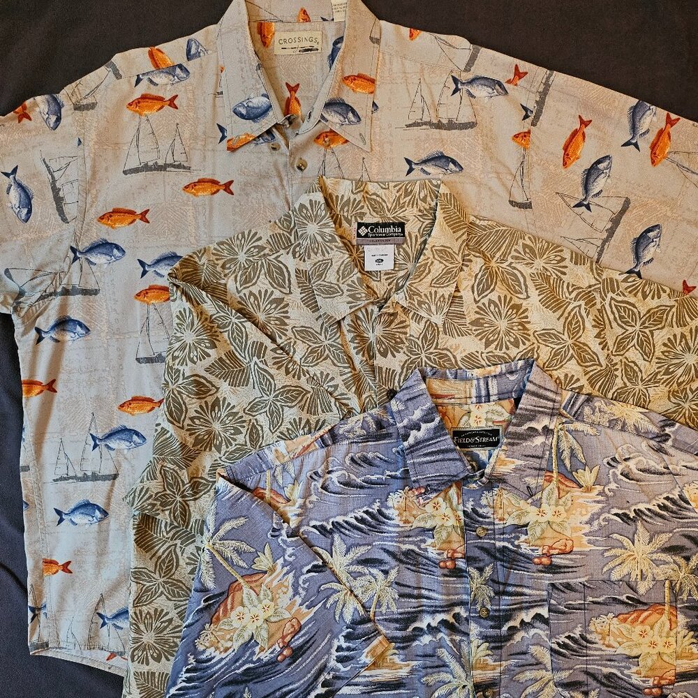Three XXL Men's button down shirts